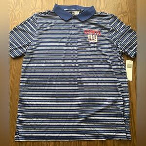Men's New York Giants  Striped Polo Shirt size XL New